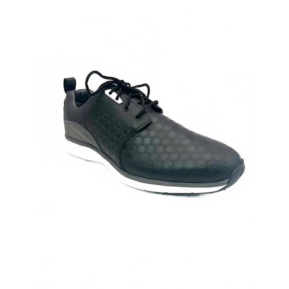 NEW JOHNSTON & MURPHY men\'s h2 luxe hybrid leather shoes in black